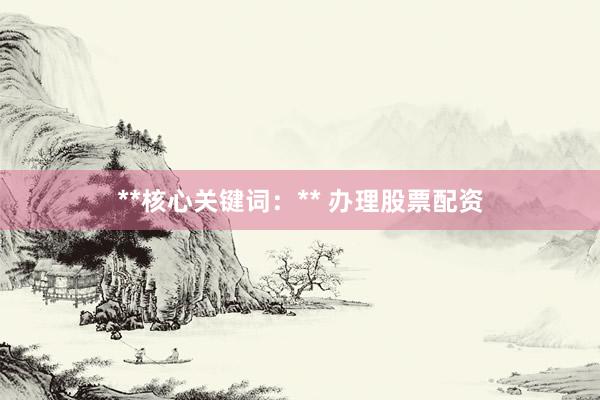 **核心关键词：** 办理股票配资