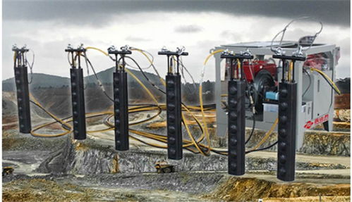 寿宁石材液压涨裂机工作实况与工程机械设备研发探索